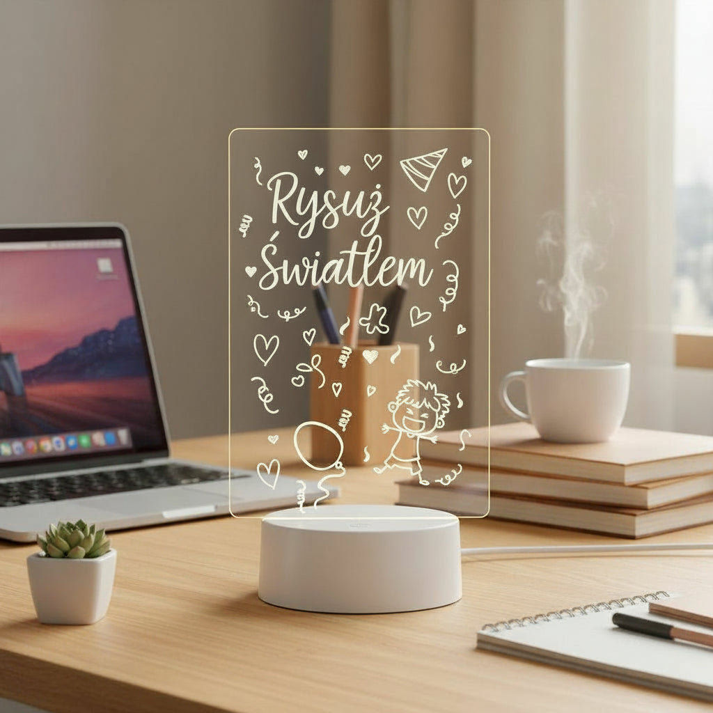 Kreatywna LED Tablica do Pisania i Rysowania ✨
